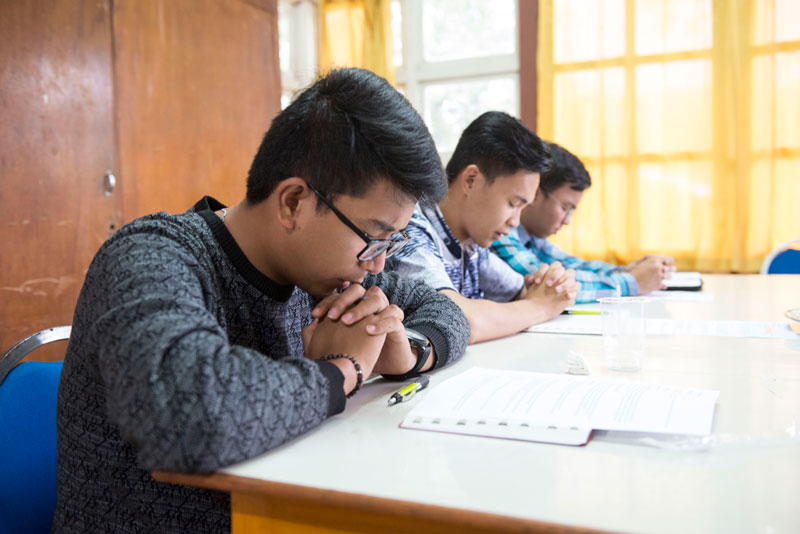 Bible study and prayer